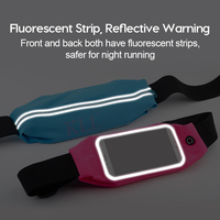 6.5 cala sportowa torba do biegania dla iPhone Samsung Huawei Outdoor Jogging Belt wodoodporna torba na telefon Case Gym talia Holder Cover 6